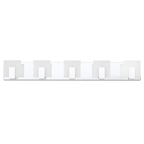 Five Light Dope Modern LED Bathroom Vanity Light Up And Down Wall Fixture In Acrylic And Stainless Steel Chrome Finish Over Mirror