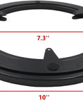 Smooth Operator Heavy Duty Lazy Susan Turntable, 10 Inch Round Swivel Plate showing 10 inch black swivel base for kitchen use.