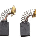 CB-303 Carbon Brush Set Replacement For Power Tools 194996-6 showing two carbon brushes with springs and contact plates for drills and grinders.