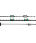 Get Crazy Smooth Motion With This Rock Solid 2 Piece Linear Rail And RM1605 Ballscrew Kit For Your DIY Routers Lathes Or Mills Featuring Ultra Precise Hgr20 Guides And Full BfBk Clamps For Epic Precision Builds. HGR20 rails with RM1605 ballscrew and end blocks