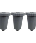 Keurig Compatible Reusable Coffee Filters 3 Pack For K60 And K65 Series, Brew Coffee Or Tea, Gray Replacement Filters
