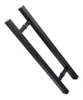 Matte Black Stainless Steel Gate Hardware Square Tube Handle For Glass And Wood Doors Push Pull Door Handle Anti Rust High Hardness Built Tough