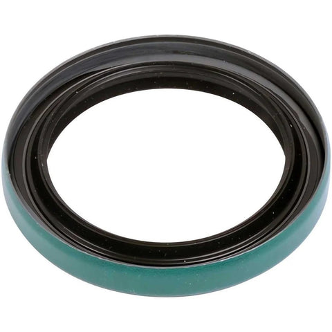 Front wheel seal for Dodge Omni (1978–1982), green outer ring with black sealing lip, 1-piece