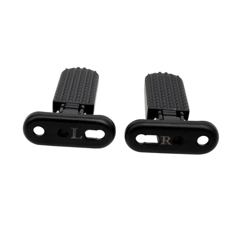 Rugged Durable Aluminum Alloy Scooter And E-Bike Foot Pegs, 4.7 Inch Length With Anti Slip Textured Surface for Left and Right Installation