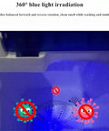 360° blue light irradiation in No Fuss Portable Twin Tub Washer And Dryer for Shoes and Clothes Compact 220V dual drum machine.