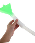 Hand holding Pro Grade Precision Seeder Tube Kit for Seed Drill Gear with green triangular top and white tube