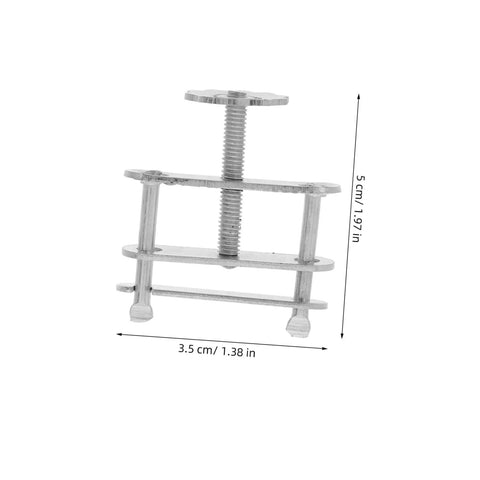 Twenty Pack Spring Water Stop Clip Tubing Clamps For Lab Flow Control And Leakproof Pro Grade Scientific Experiments, dimensions shown