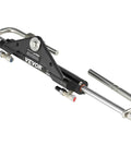 Front Mount Hydraulic Steering Cylinder HC4645H for Outboard Boats Up to 150HP, under steering arm mount, side view.