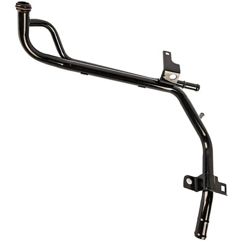 Heavy Duty Heater Pipe And Coolant Bypass Line For Honda Accord Crv Crosstour Direct Bolt On Iron Core OEM Style 19510 R40 A60 side view showing black iron construction.