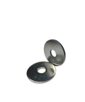 Beefy One Half Inch By Two Inch OD Stainless Steel Extra Thick Fender Washers Heavy Duty Fasteners Set, two washers displayed