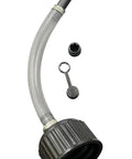 Clear 15 Inch Gas Can Spout Kit With PVC Tube, Rubber Hub, Stopper Cap And Vent Plug, Three Quarter Inch Standard Thread