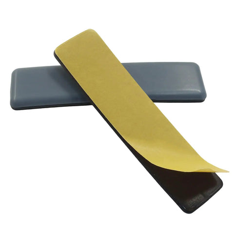 1x4 Inch Rectangular Adhesive Furniture Sliders With PTFE Glides 16 Pack Floor Protectors for Chairs Tables and Sofa Legs Teflon Bottom