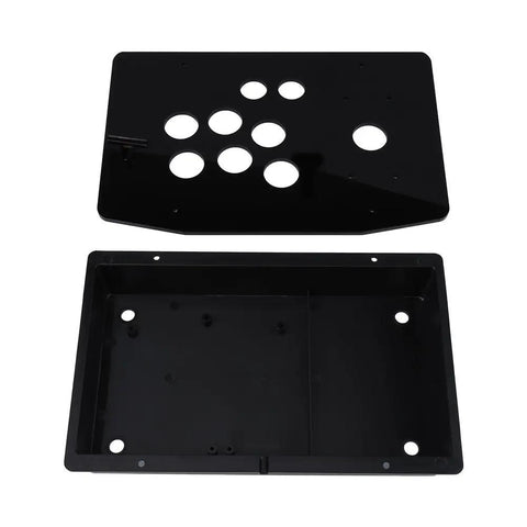 Dope Acrylic Panel And Case DIY Kit For Arcade Joystick And Game Cabinet Replacement Set, black acrylic components for PC and Android gaming.