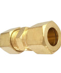 Brass compression tube union fitting, 1/4 in. OD x 1/4 in. OD