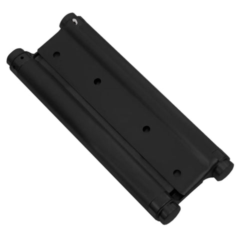 Two Pairs Eight Inch Heavy Duty Stainless Steel Cafe And Saloon Door Self Closing Double Action Spring Hinges Black Finish