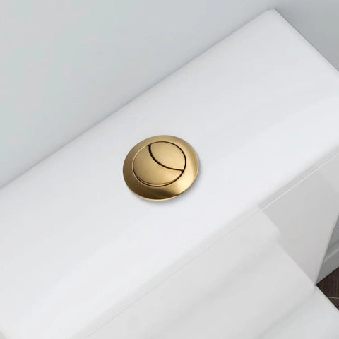 38mm Gold Toilet Handle And Button Pusher Upgrade With 360 Degree Rotatable Tool Free Adjustment Universal Fit For 38mm Thread Smart Toilet Push Button Topper