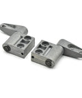 2 Pack Zinc Alloy Damping Hinge Set With 360 Degree Rotatable Torque Shaft For Cabinet And Gate Friction Hinges 0.56 Nm Right Hand Smooth Self Closing Quiet Operation