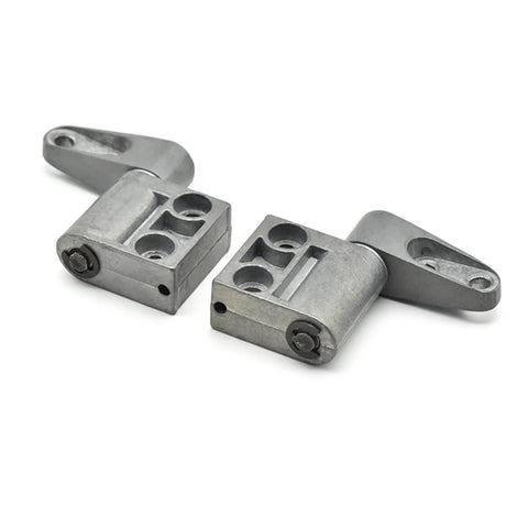 2 Pack Zinc Alloy Damping Hinge Set With 360 Degree Rotatable Torque Shaft For Cabinet And Gate Friction Hinges 0.56 Nm Right Hand Smooth Self Closing Quiet Operation