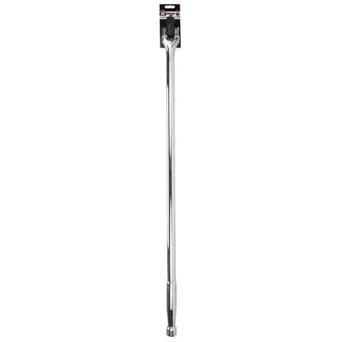 Beefy Heavy Duty 40 Inch Breaker Bar With 180 Degree Swivel Head For 1 Inch Drive Chrome Vanadium Steel Corrosion Resistant