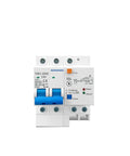 Main Switch Residual Circuit Breaker Loaded With Instant Overload Shutoff Premium Flame Retardant Casing High Heat Tolerance And Hassle Free Installation For Rock Solid Everyday Reliability, 63A, with blue toggle switch.