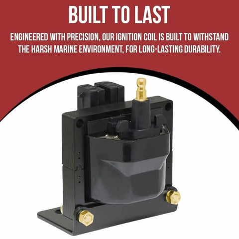Ignition Coil For GM Based Marine Engines With A Huge Range Fit For 3.0L 4.3L 5.0L 5.7L 7.4L 8.1L 8.2L Replaces Mercury 817378T 898253T27 Direct OEM Replacement For MerCruiser Volvo Penta OMC Crusader