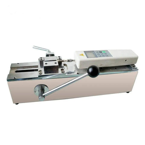 HP-500 Digital Force Gauge 1000N 110V Push-Pull Tester With Test Bench Bracket Fixture And Digital Display For Precise Tensile And Compression Force Measurement, 1% Accuracy, Easy Setup horizontal bench with digital gauge