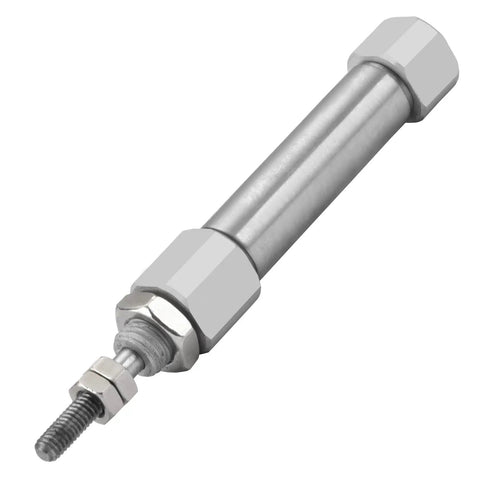 Stainless Steel Slim Air Pneumatic Cylinder CDJ2B 10-20 With M5 Port, 10mm Bore, 20mm Stroke, Double Acting Single Rod Actuator