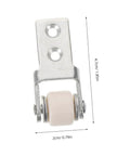 Six Pack Heavy Duty Nylon Sliding Door Rollers With Track Guide Built Tough Galvanized Brackets smooth nylon roller with metal bracket and dimensions