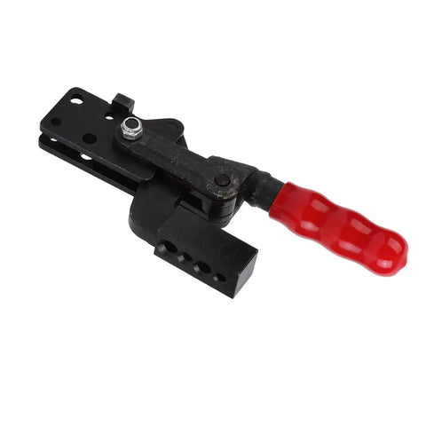 Heavy Duty Arrow Storage Case Clamp With Toggle Latch, High Carbon Steel Construction, 250 Kg Clamping Force, 130 Degree Press Angle, 15x5.5x3.1 Cm, Model GH 70200B, Ideal For Equipment Installation, Mechanical Operation For Workshop Projects.