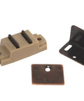 Premium Plastic Magnetic Catch Featuring Flat And Right Angle Plates, RV Cabinet Hardware That Locks Doors Shut Tight