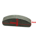 Woodruff Key from 5 Pack For Pit Dirt Bike Crank Or Flywheel Timing Key Locator, 14mm x 4.5mm x 4mm, showing dimensions