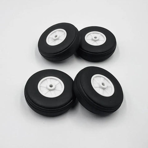 2 Inch Foam Wheel Set With Plastic Hub For RC Planes And Helicopters Ultra Lightweight Sponge Tire Replacement