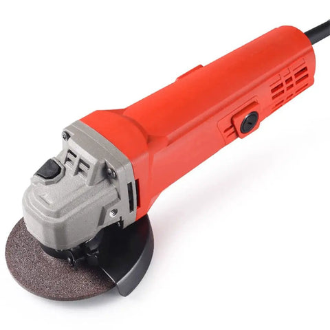 Portable Electric Angle Grinder Multipurpose Handheld Polisher Cutting And Grinding Tool With Rugged Non Slip Grip Heavy Duty Motor Splash Shield