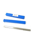 Pro Grade Push Type Keyway Broach Set In High Speed Steel HSS for CNC Broaching and Metalworking with blue cases and broach.