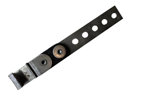 Swivel Style Exhaust Hanger With 3 Inch Exhaust Clamp For Easy Install, five-hole design, heavy-duty material, side angle view