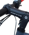 31.8Mm Adjustable Bike Stem 0 To 90 Degree, 110Mm Length, Fits 1.25 Inch Handlebars, installed on bicycle with angle adjustment visible.