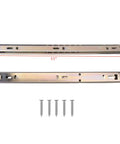Heavy Duty 13 Inch Drawer Slides With Ball Bearings For Smooth As Silk Full Extension Side Mount Tracks Includes Screws And Simple Drill Friendly Install Durable Steel Glides For Cabinets And Dressers, 13in with screws