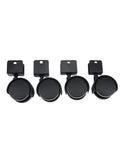 Four Piece Set Of Two Inch U Shaped Stem Casters With Brakes for office desks, computers, home furniture