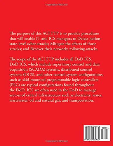 Book: Advanced Cyber Industrial Control System Tactics, Techniques, and Procedures; red back cover, Amazon edition.