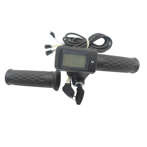 Universal Electric Scooter Throttle With Speedometer And Mileage Display For Ebike 36V 48V 60V 72V Brushless Controllers, Adjustable Voltage, No Fuss Install, Snappy Acceleration