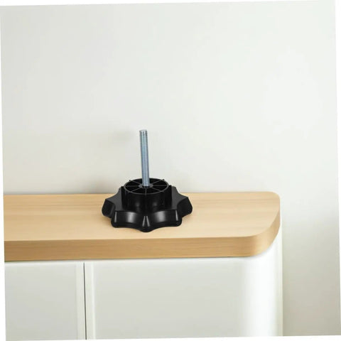 Spare Tire Mounting Bolt And Hold Down Screw Retainer Clamp for secure spare wheel storage on wooden surface