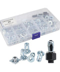 M4 Jack Nut With Installation Tool Kit, Threaded Insert Nuts For Plastic Polywood Pressboard And Hardboard, Rivnut Blind Nut