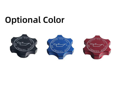 Three optional colors of Aluminum Engine Oil Filler Cap With O Ring Replacement For Chrysler Dodge Jeep Ram Mitsubishi Mini 1993 2020