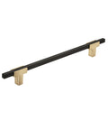 Urbanite Two Tone Brushed Gold And Matte Black Cabinet Pull For 192 Mm Center To Center Drawers And Doors Durable Zinc Aluminum Hardware