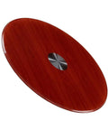 Red Heavy Duty Rotating Turntable Lazy Susan For Kitchen Tabletop Wood Serving Tray With Silent Bearings Ultra Smooth Easy To Clean
