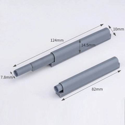Dimensions of Push To Open Cabinet Latch Set Heavy Duty Touch Latch For Doors And Drawers No Drill Installation Easy Fit System