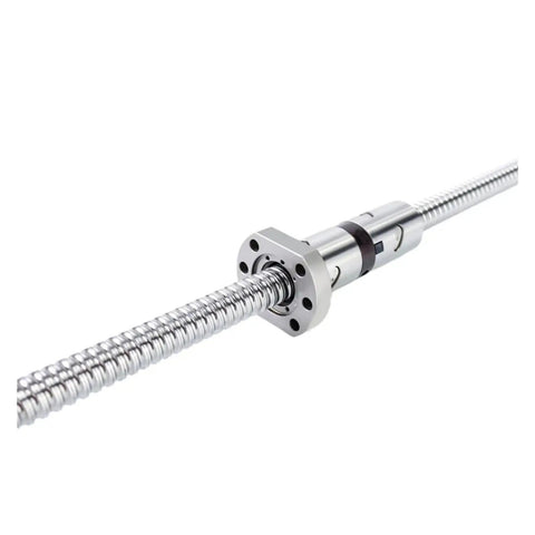 High Precision C5 Rolling Ball Screw DFU2005 Machined Adjustable Double Nut RM2005 Kit For CNC Parts 700mm length with detailed spiral design.