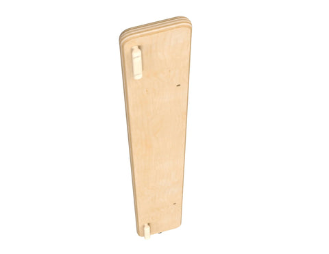 KYDZ Suite Wall Connector for E Height Setup with Pre Drilled Holes and Included Hardware, wooden panel, side view