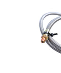 Oil Feed Line Kit For T3 T4 T60 T61 T70 1/8 NPT 90 Degree 41 Inch Universal Turbocharger Premium Stainless Steel Braided 4AN Oil Line For Precision Turbo Install