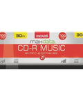30 Pack Spindle Audio CDR Media Blank Discs Your Everyday Workhorse For Home Office And School Use with Maxell branding